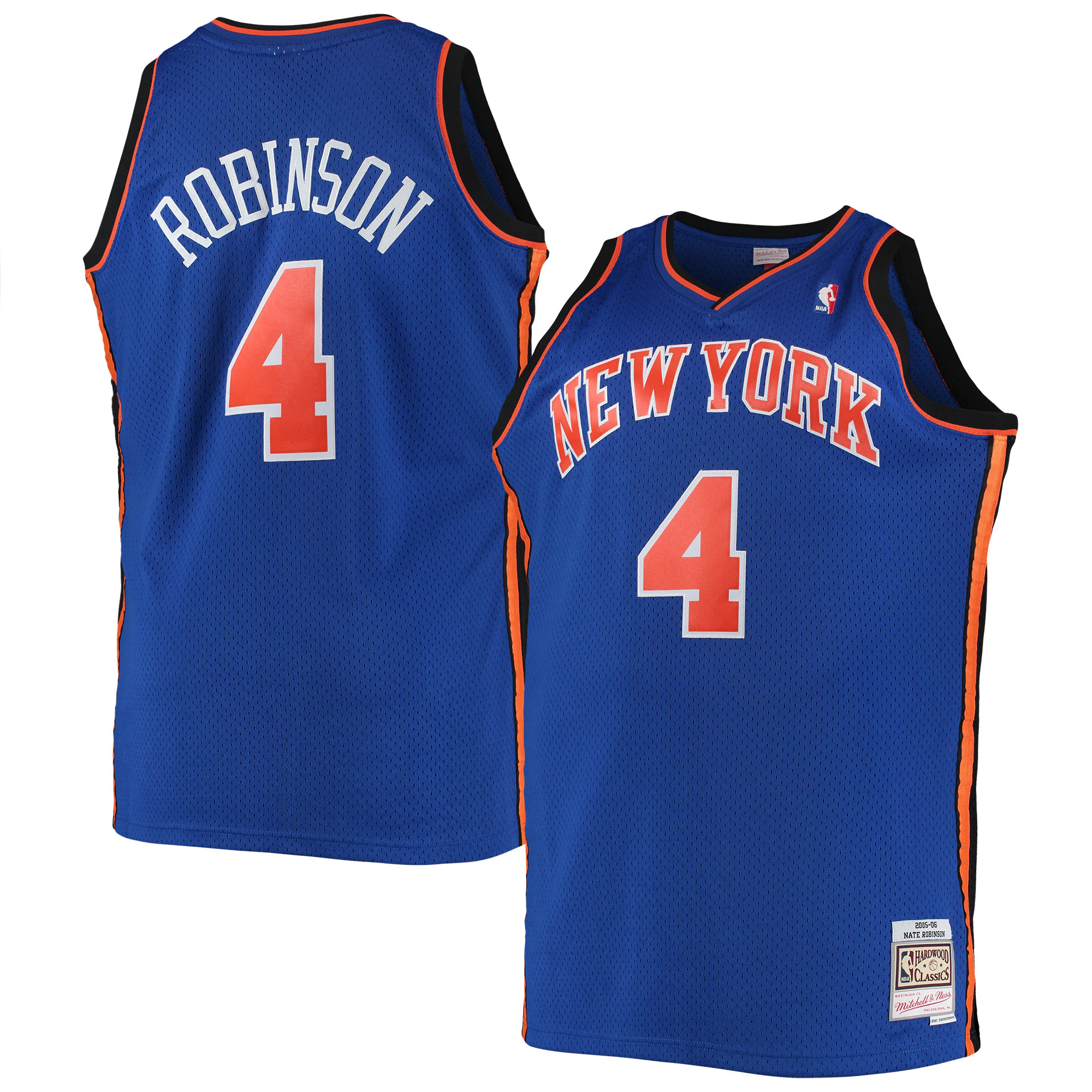 Alternative view of Nate Robinson New York Knicks Mitchell & Ness Big & Tall Hardwood Classics Swingman Jersey - Blue