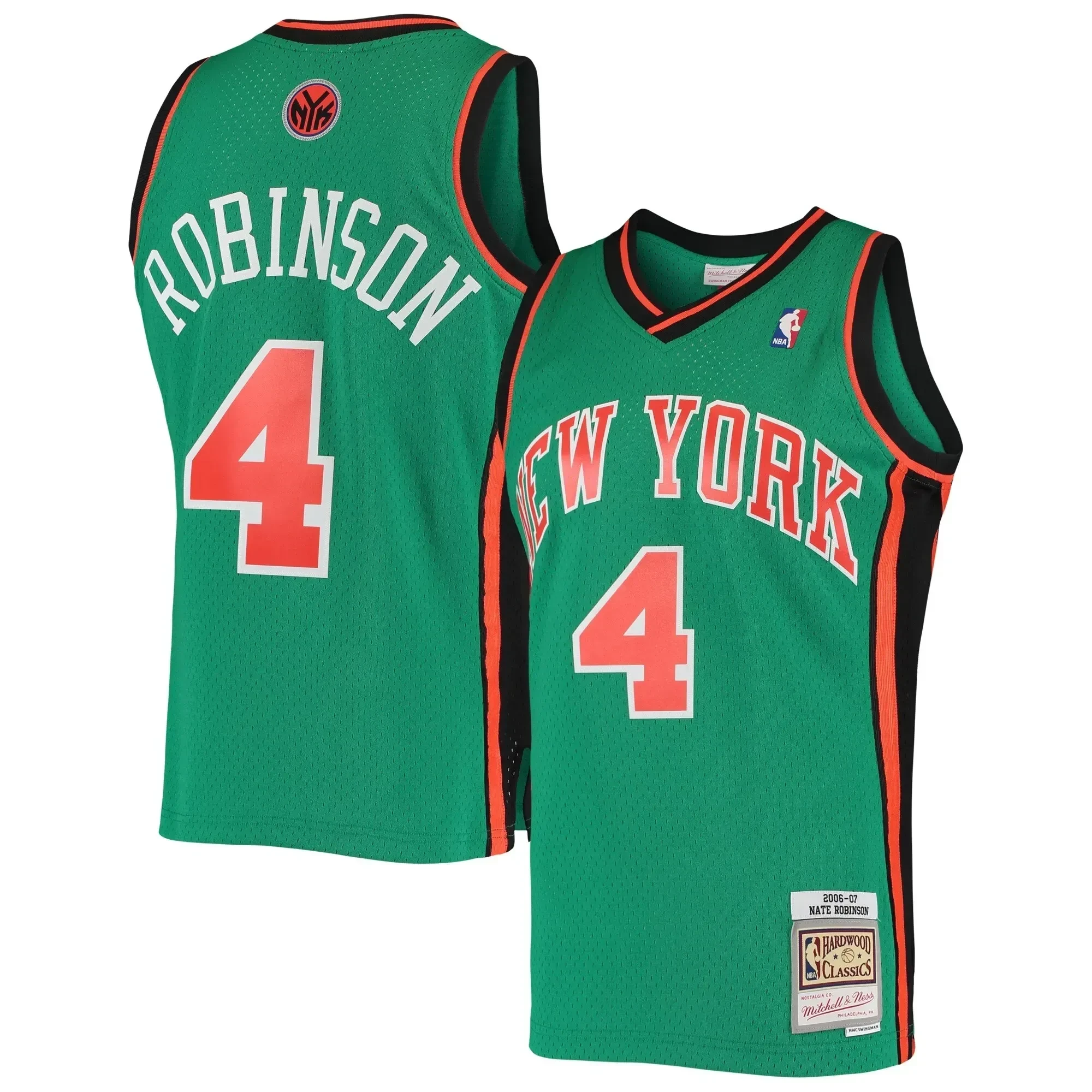Nate Robinson New York Knicks Mitchell & Ness Hardwood Classics Swingman Jersey - Green - JS312 