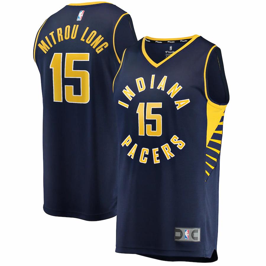Naz Mitrou-long Indiana Pacers Fanatics Branded Fast Break Player Jersey - Icon Edition - Navy