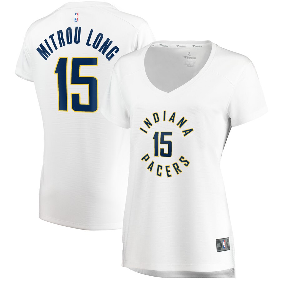 Naz Mitrou-long Indiana Pacers Fanatics Branded Women's Fast Break Player Jersey - Association Edition - White