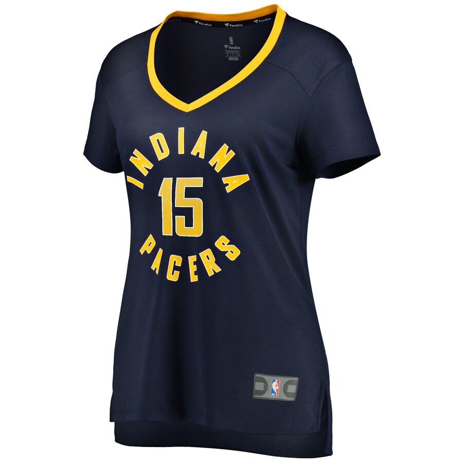 Alternative view of Naz Mitrou-long Indiana Pacers Fanatics Branded Women's Fast Break Player Jersey - Icon Edition - Navy