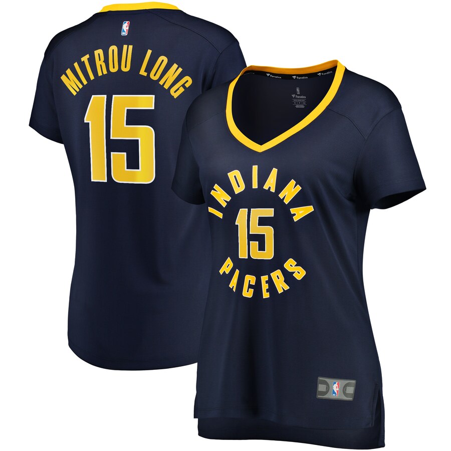 Naz Mitrou-long Indiana Pacers Fanatics Branded Women's Fast Break Player Jersey - Icon Edition - Navy