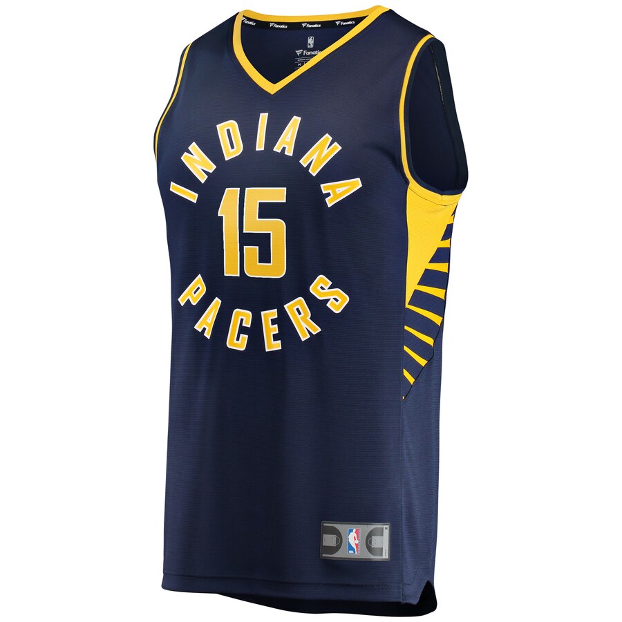 Alternative view of Naz Mitrou-long Indiana Pacers Fanatics Branded Youth Fast Break Player Jersey - Icon Edition - Navy
