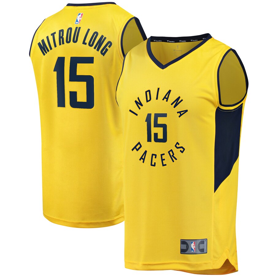 Naz Mitrou-long Indiana Pacers Fanatics Branded Youth Fast Break Player Jersey - Statement Edition - Gold