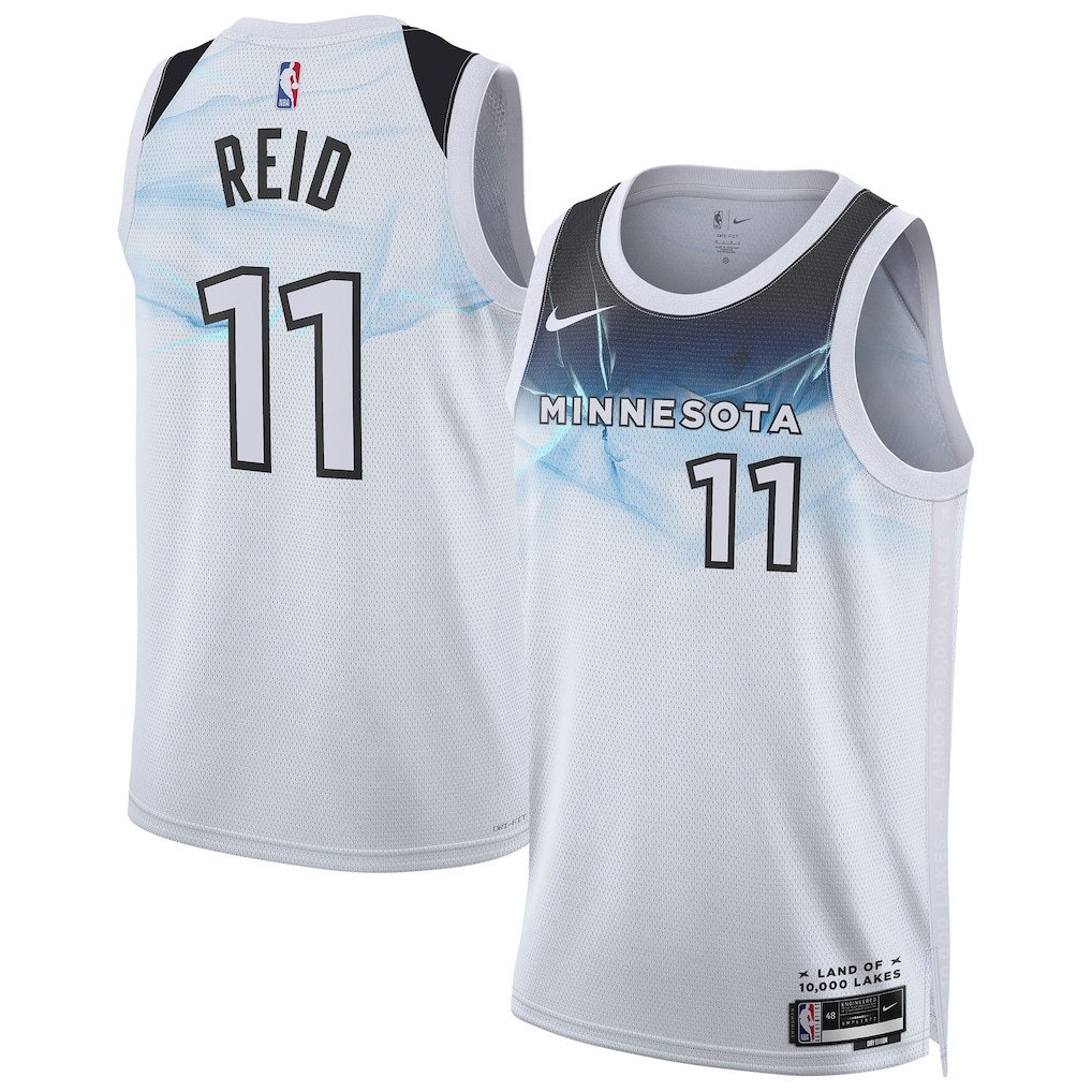 Naz Reid 11 Minnesota Timberwolves Unisex 2024/25 Swingman Player Jersey - City Edition - White - JS178 
