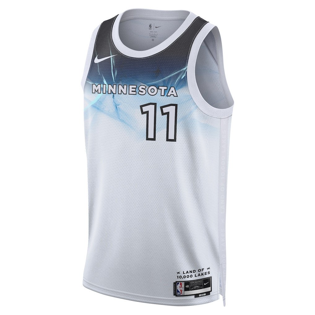 Alternative view of Naz Reid 11 Minnesota Timberwolves Unisex 2024/25 Swingman Player Jersey - City Edition - White - JS178 