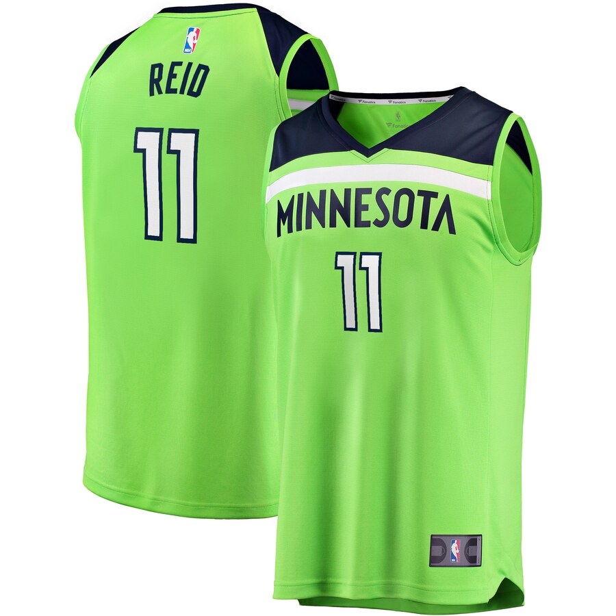 Naz Reid Minnesota Timberwolves Fanatics Branded Fast Break Replica Player Jersey Green - Statement Edition