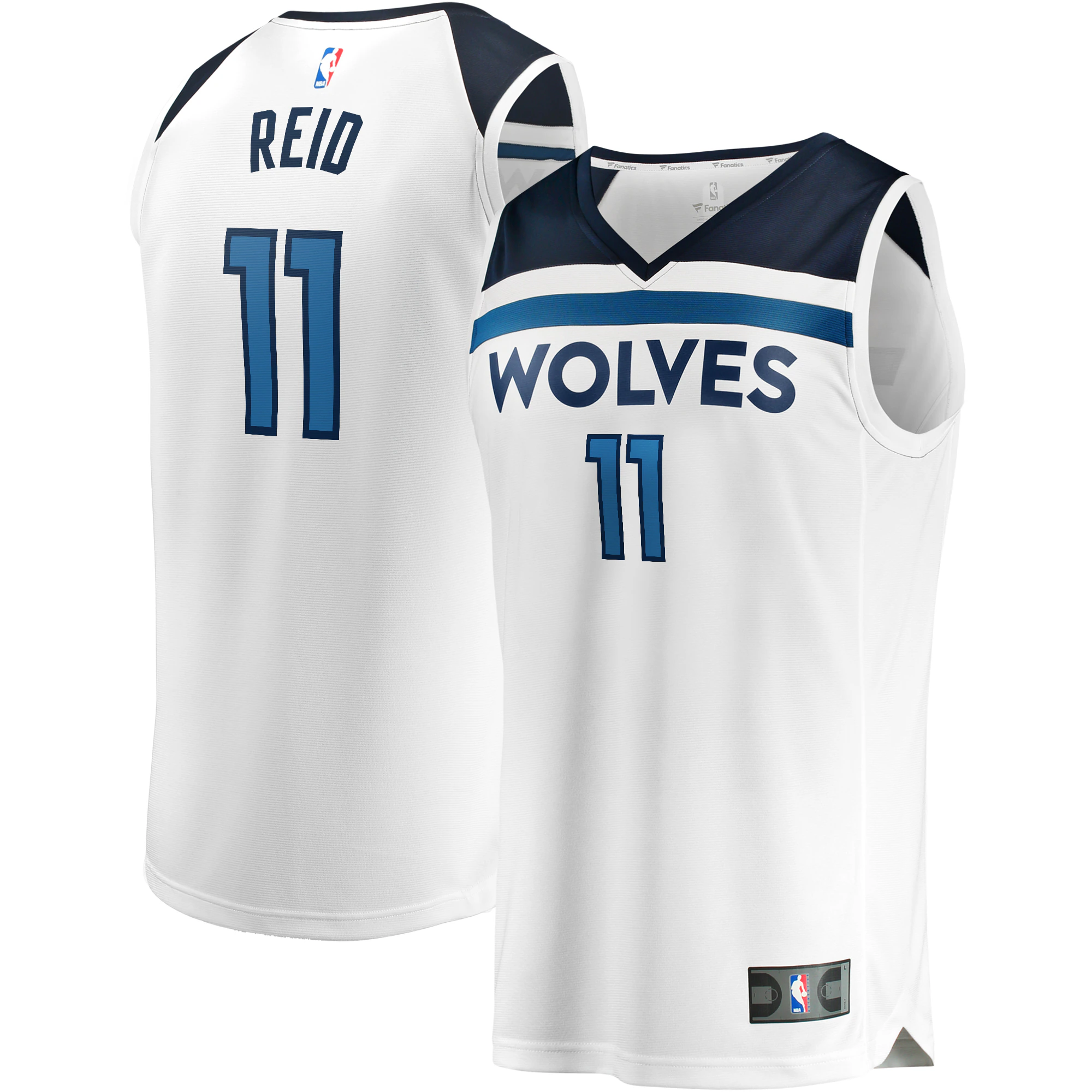 Naz Reid Minnesota Timberwolves Fanatics Branded Fast Break Replica Player Jersey White – Association Edition