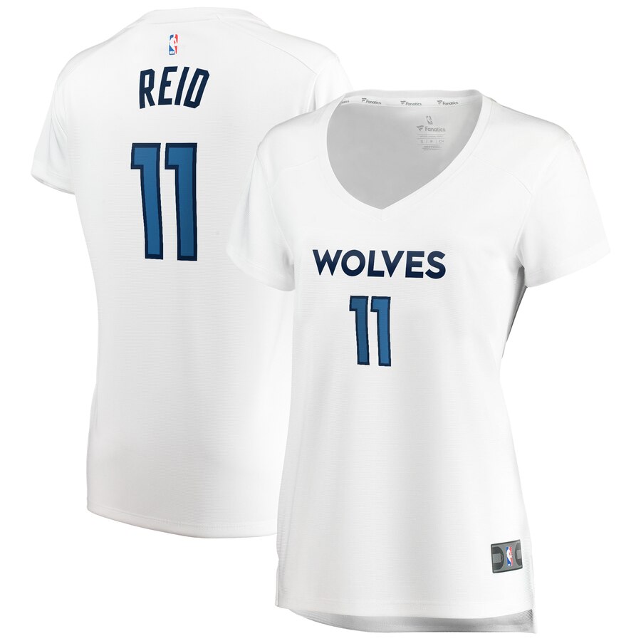 Naz Reid Minnesota Timberwolves Fanatics Branded Women's Fast Break Replica Jersey White - Association Edition