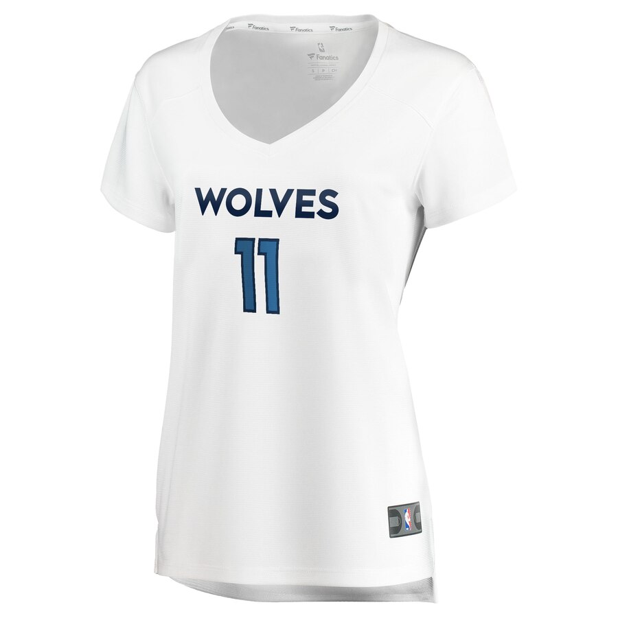 Alternative view of Naz Reid Minnesota Timberwolves Fanatics Branded Women's Fast Break Replica Jersey White - Association Edition