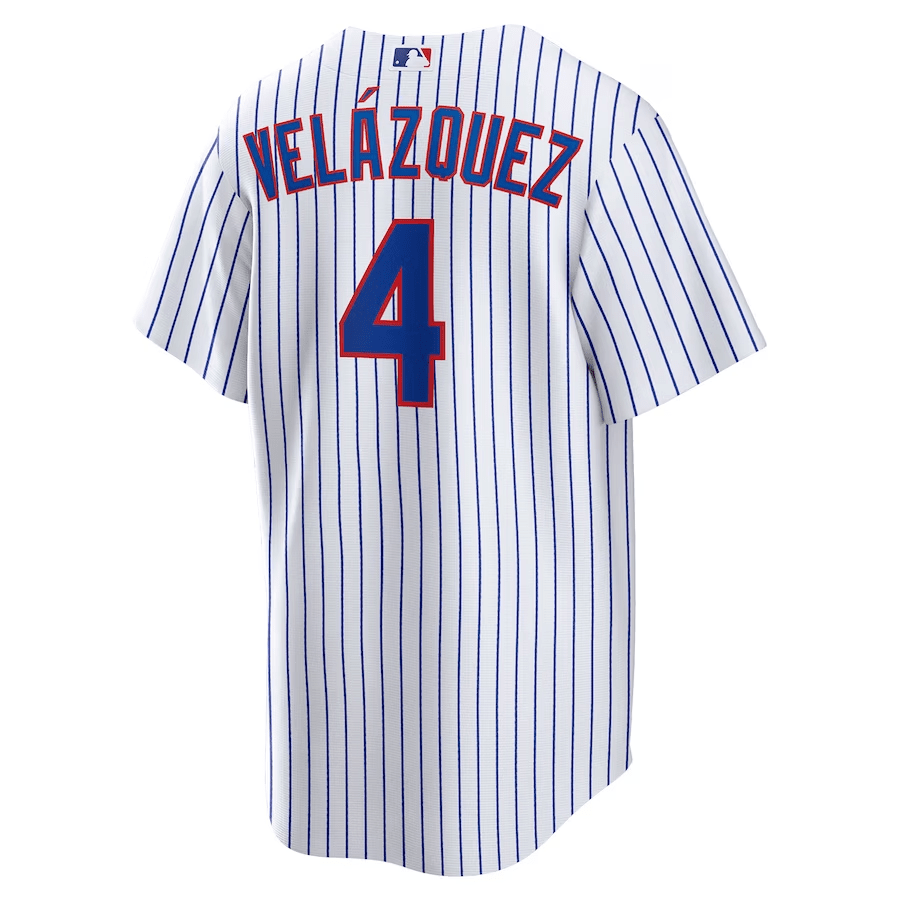 Alternative view of Nelson Velázquez 4 Chicago Cubs Home Men Jersey - White
