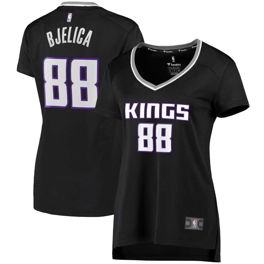 Nemanja Bjelica Sacramento Kings Fanatics Branded Women's Fast Break Player Replica Jersey - Statement Edition - Black