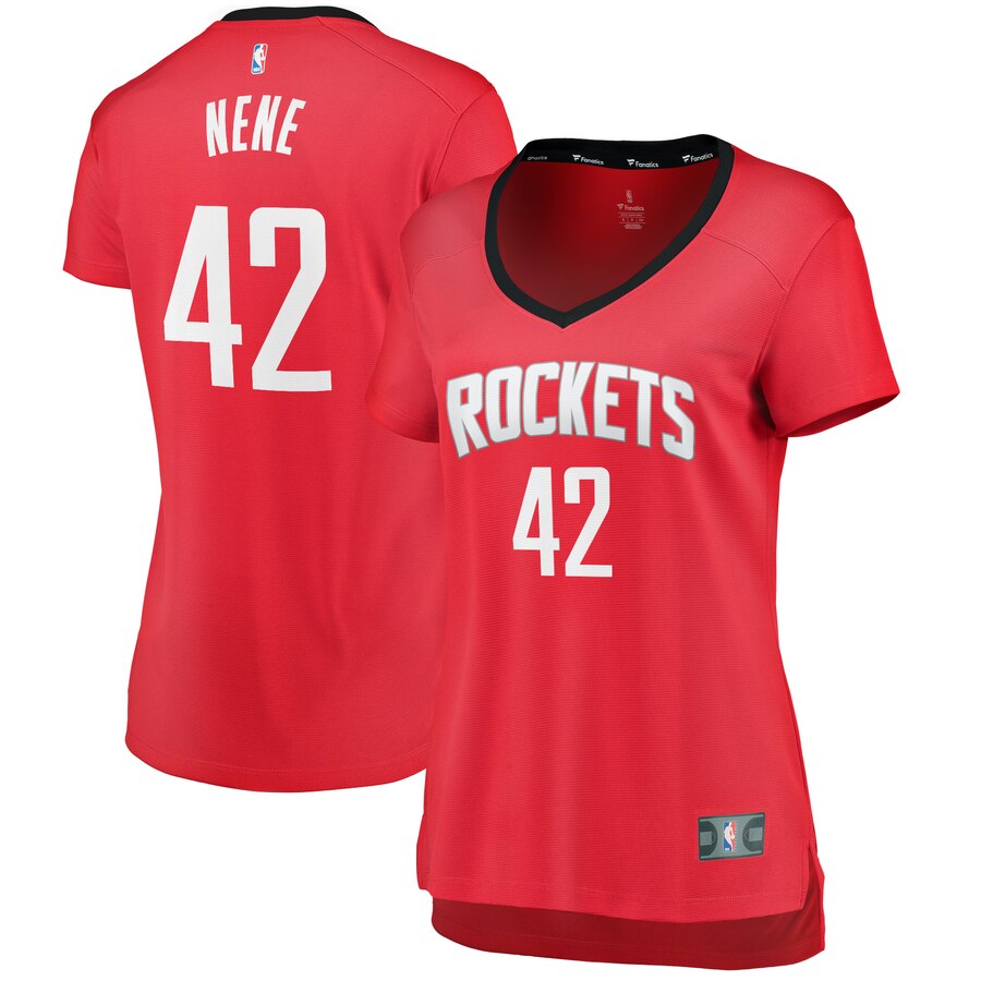 Nene Houston Rockets Fanatics Branded Women's Fast Break Player Jersey - Icon Edition - Red
