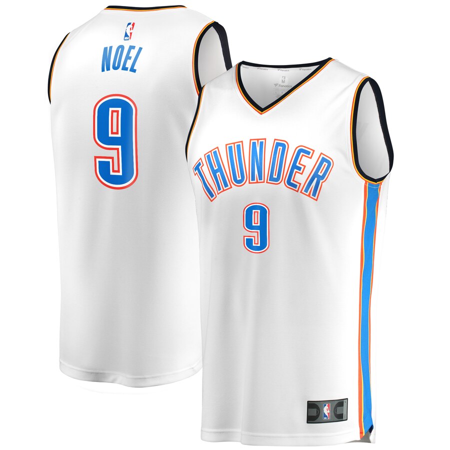 Nerlens Noel Oklahoma City Thunder Fanatics Branded Youth Fast Break Player Jersey - Association Edition - White