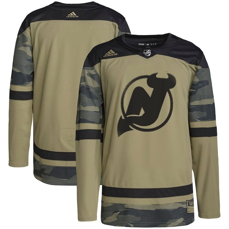 New Jersey Devils Military Appreciation Team Practice Men Jersey - Camo - JS476 