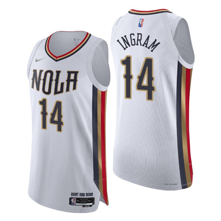 New Orleans Pelicans 2021-22 Nba 75th Brandon Ingram Authentic Jersey City