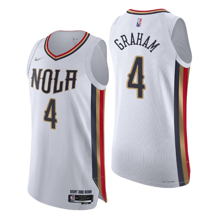 New Orleans Pelicans 2021-22 Nba 75th Devonte' Graham Authentic Jersey City