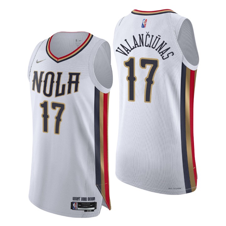 New Orleans Pelicans 2021-22 Nba 75th Jonas Valanciunas Authentic Jersey City