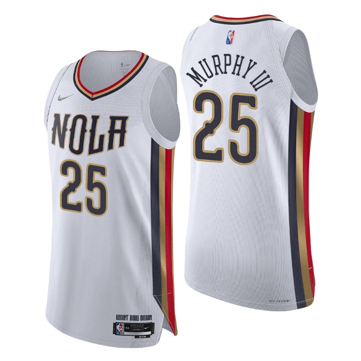 New Orleans Pelicans 2021-22 Nba 75th Trey Murphy Iii Authentic Jersey City