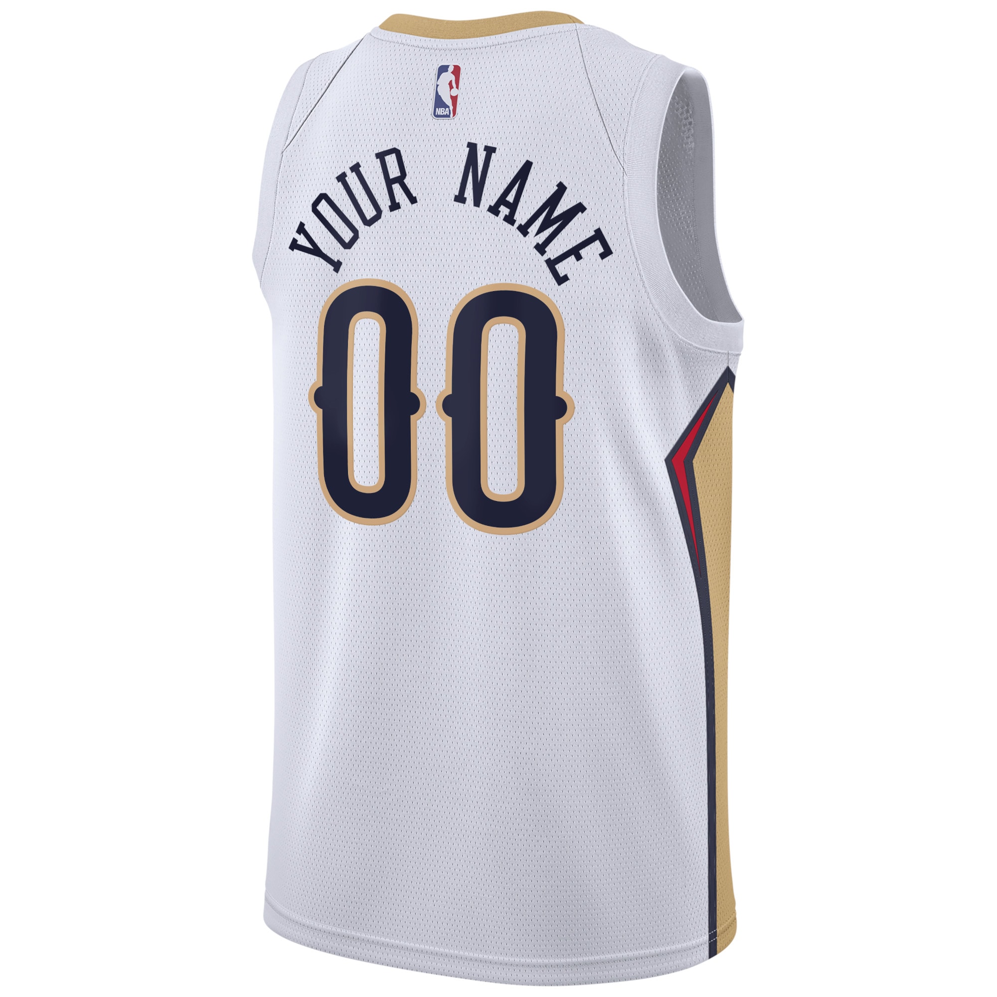 Alternative view of New Orleans Pelicans Association Swingman Jersey - Custom - Unisex - JS442 