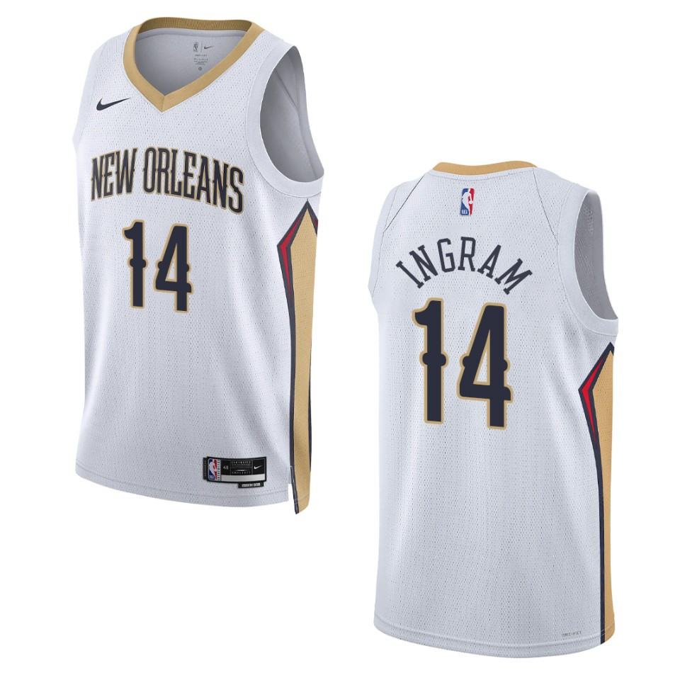 New Orleans Pelicans Brandon Ingram 2022-23 Association Edition White Swingman Jersey