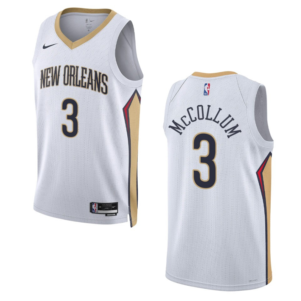 New Orleans Pelicans C.j. Mccollum 2022-23 Association Edition White Swingman Jersey