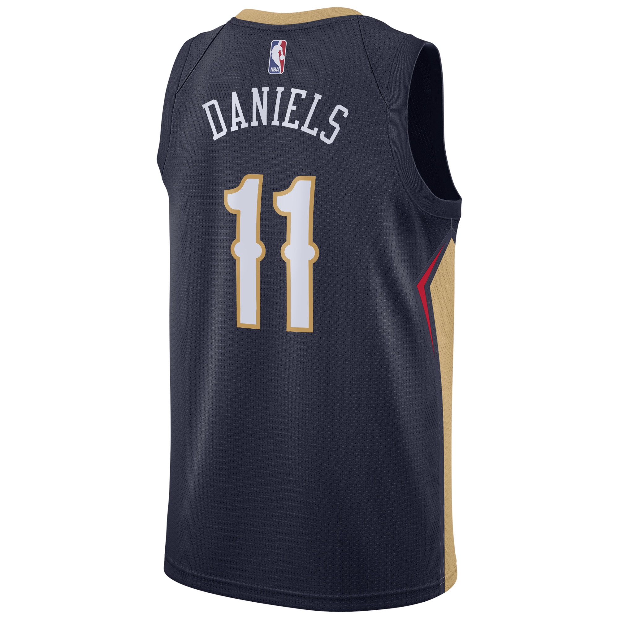 Alternative view of New Orleans Pelicans Icon Edition Swingman Jersey - Navy - Dyson Daniels - Youth - JS187 
