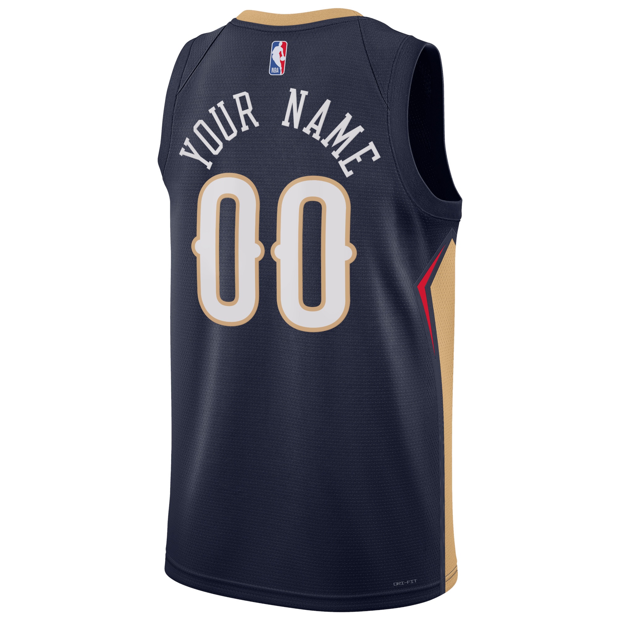 Alternative view of New Orleans Pelicans Icon Swingman Jersey - Custom - Unisex - JS486 