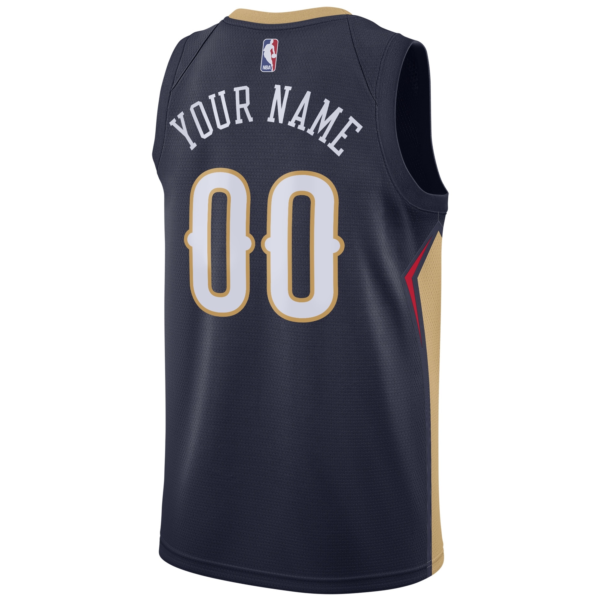 Alternative view of New Orleans Pelicans Icon Swingman Jersey - Custom - Youth - JS285 