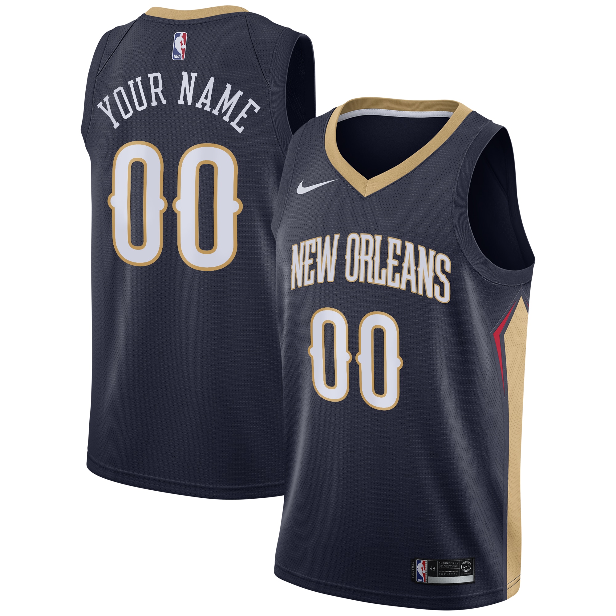 New Orleans Pelicans Icon Swingman Jersey - Custom - Youth - JS570 