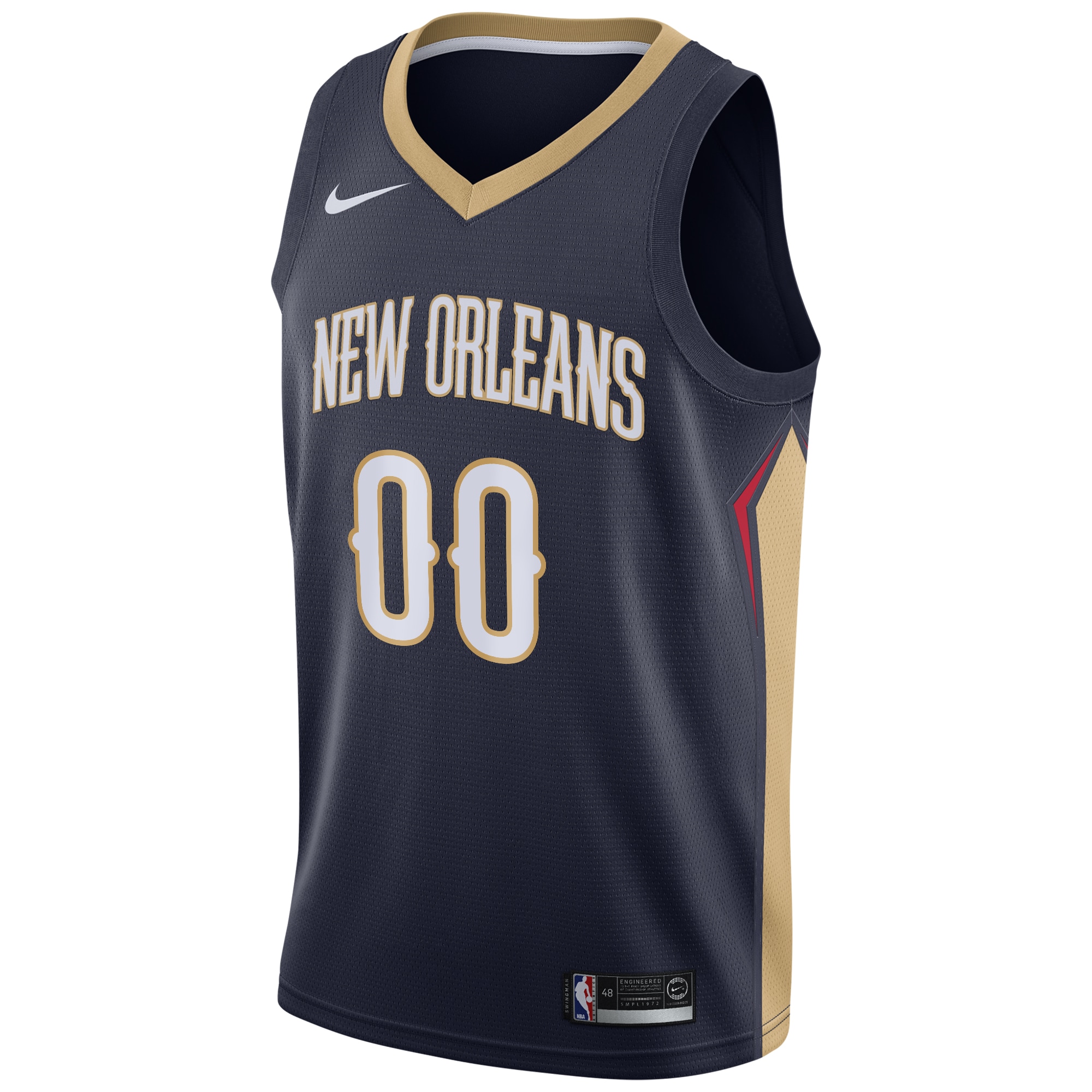 Alternative view of New Orleans Pelicans Icon Swingman Jersey - Custom - Youth - JS570 