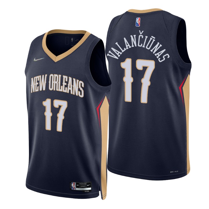 New Orleans Pelicans Jonas Valanciunas 75th Anniversary Diamond Jersey Icon