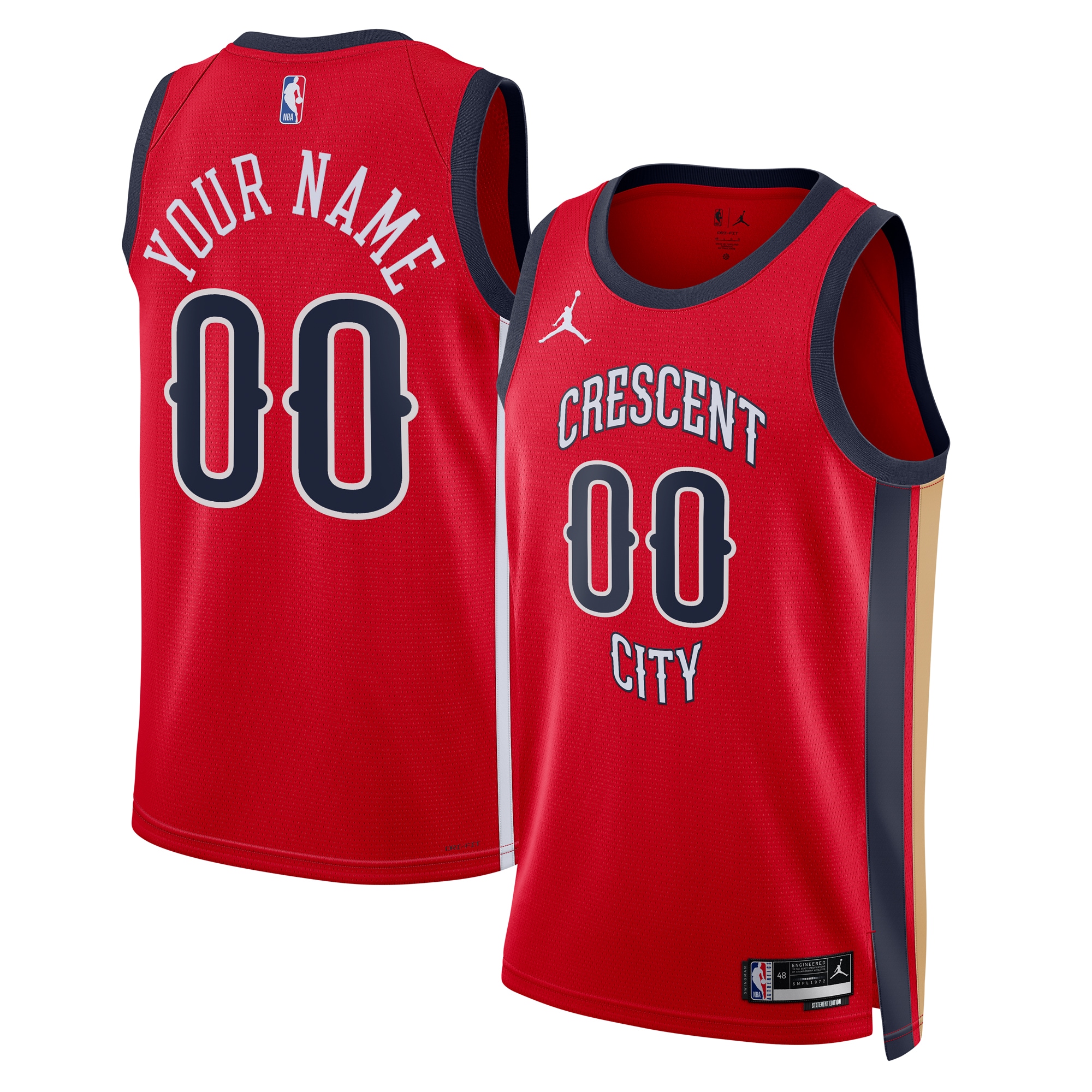New Orleans Pelicans Jordan Statement Swingman Jersey - Custom - Unisex - JS548 