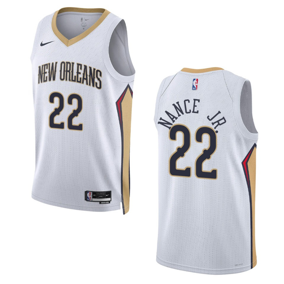 New Orleans Pelicans Larry Nance Jr 2022-23 Association Edition White Swingman Jersey