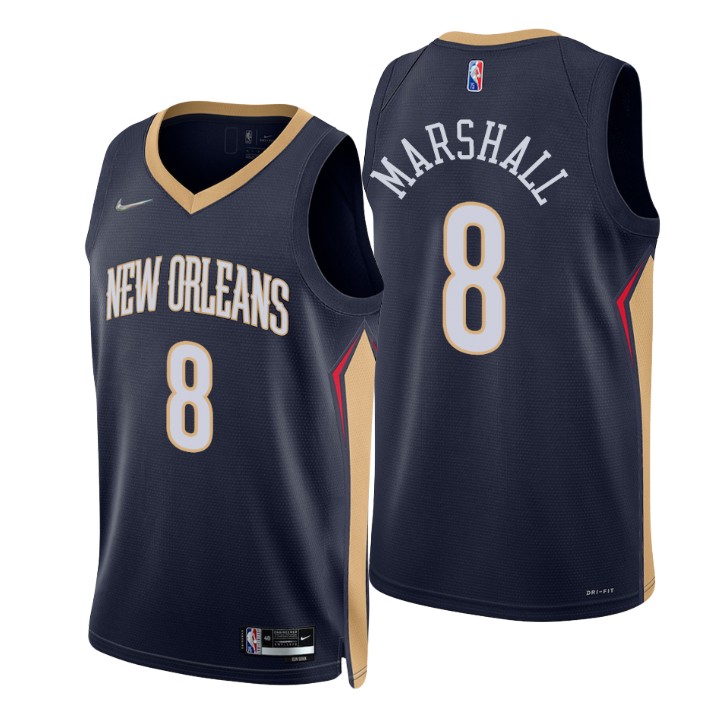 New Orleans Pelicans Naji Marshall 75th Anniversary Diamond Jersey Icon