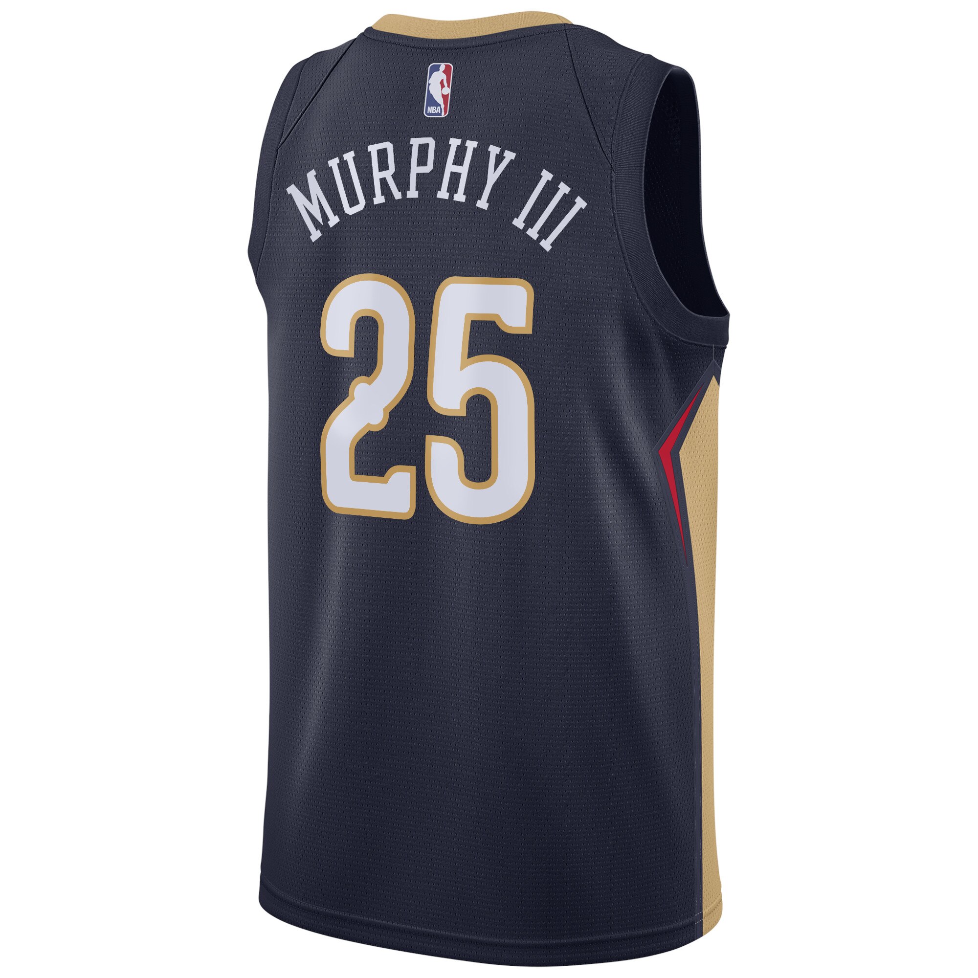 Alternative view of New Orleans Pelicans Swingman Jersey - Navy - Trey Murphy III - Youth - Icon Edition - JS319 