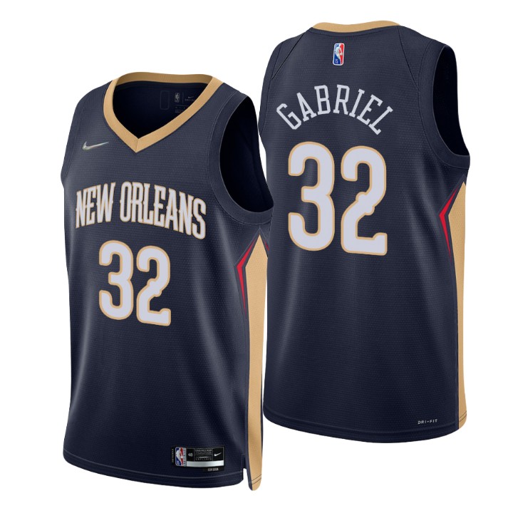 New Orleans Pelicans Wenyen Gabriel 75th Anniversary Diamond Jersey Icon