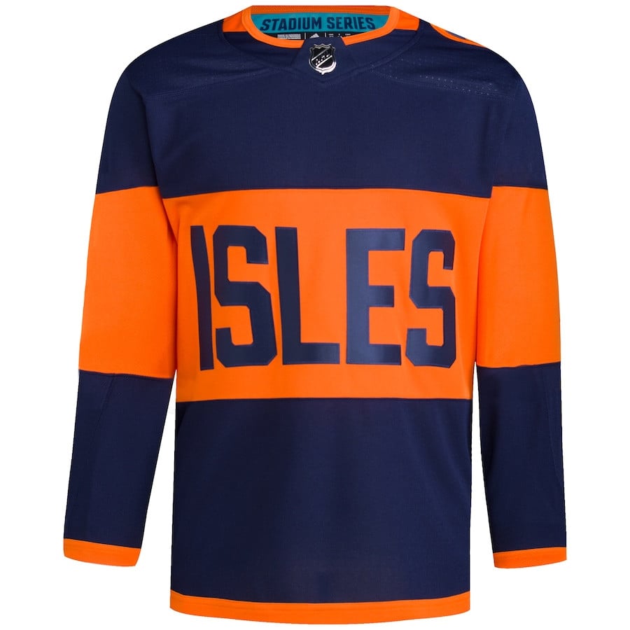 Alternative view of New York Islanders 2024 Stadium Series Primegreen Men Jersey - Navy - JS418 
