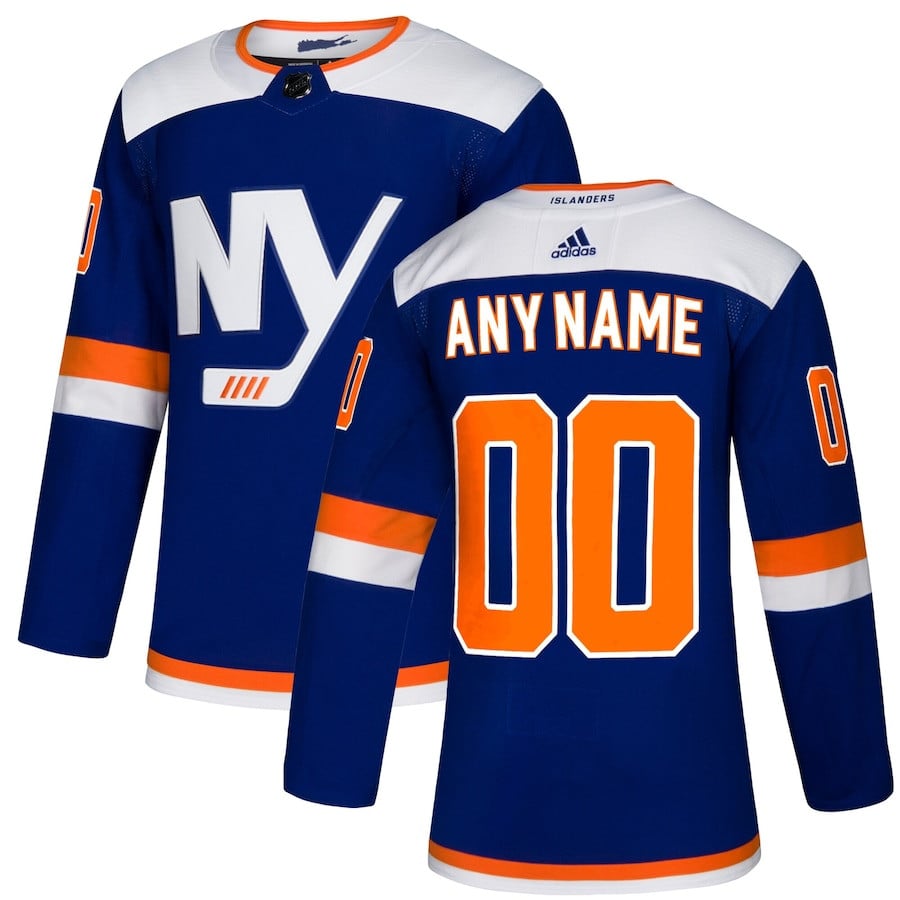 New York Islanders Alternate Custom Men Jersey - Blue - JS249 