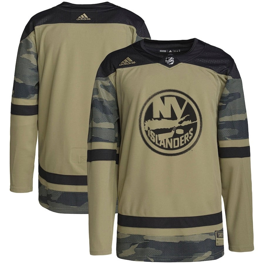 New York Islanders Military Appreciation Team Practice Men Jersey - Camo - JS884 