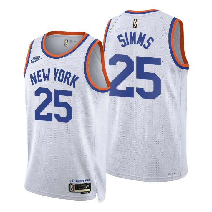New York Knicks Aamir Simms 2021-22 75th Anniversary Classic Edition Year Zero Jersey