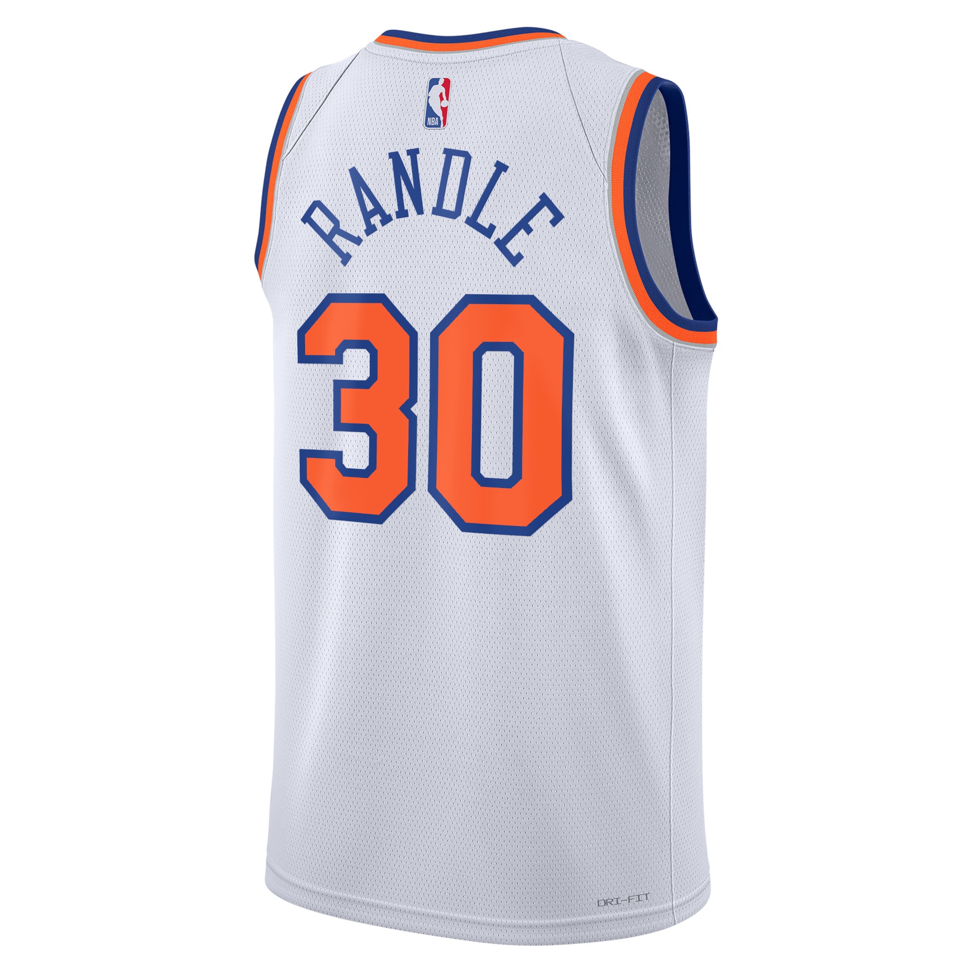 Alternative view of New York Knicks Association Edition Swingman Jersey - White - Julius Randle - Unisex - JS792 
