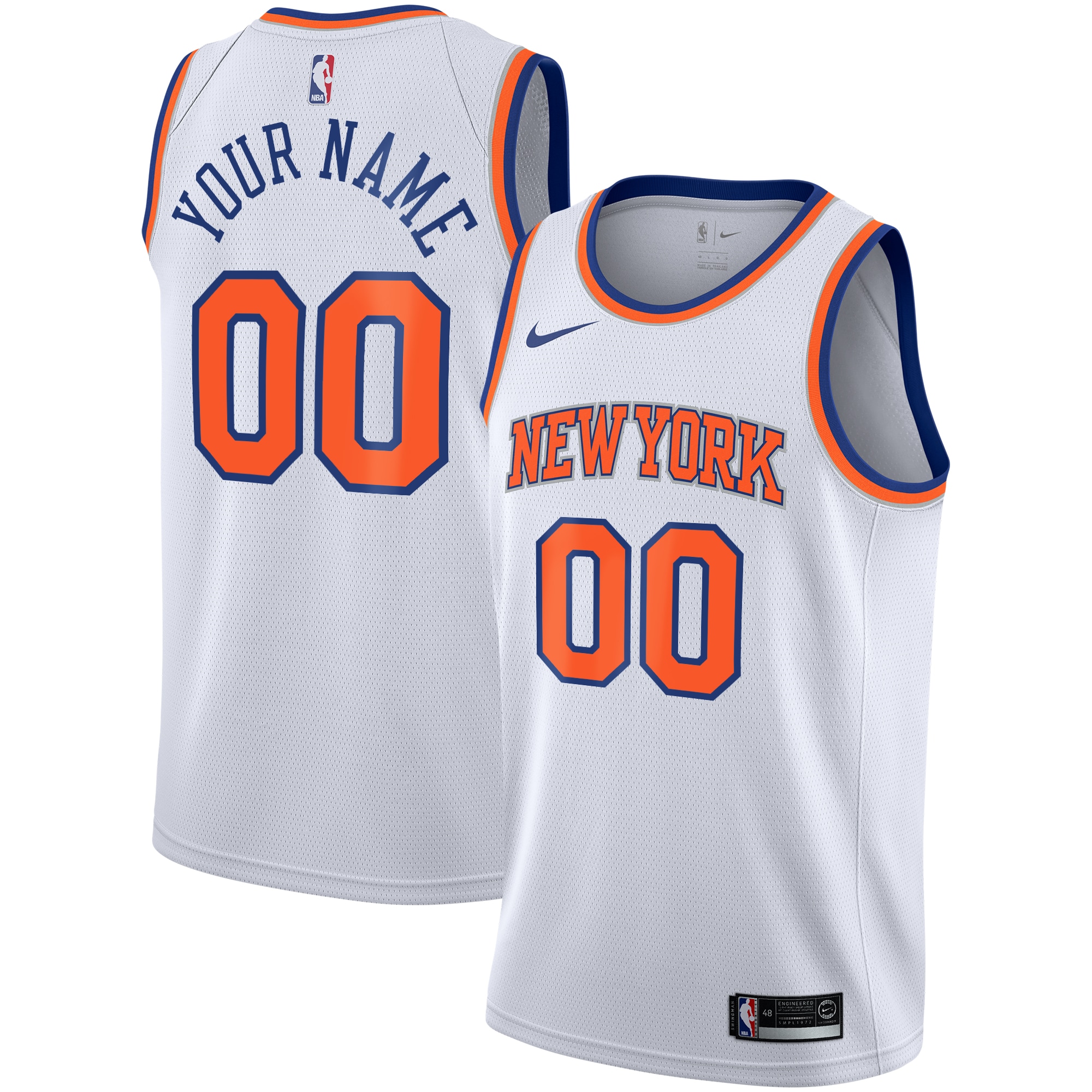 New York Knicks Association Swingman Jersey - Custom - Youth - JS825 