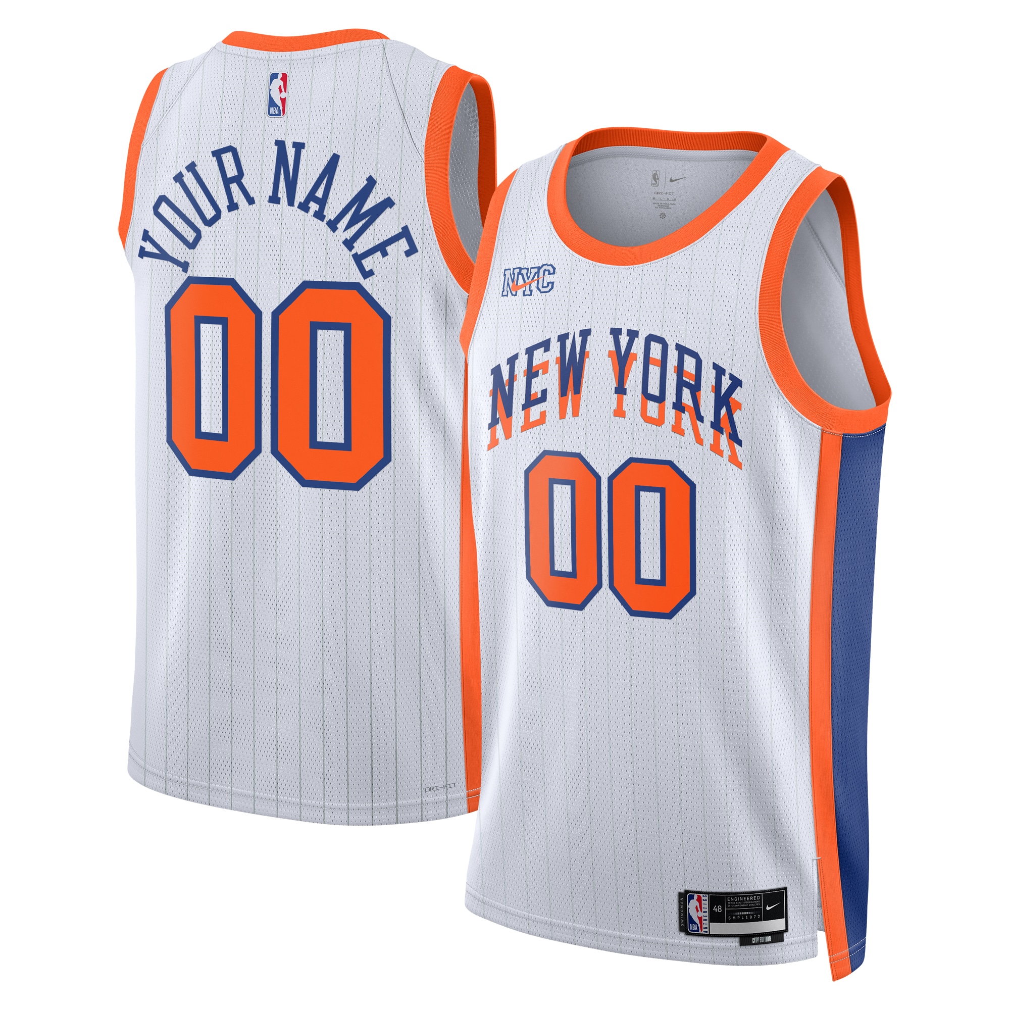 New York Knicks City Edition Swingman Jersey 2024 - Custom - Unisex - JS692 