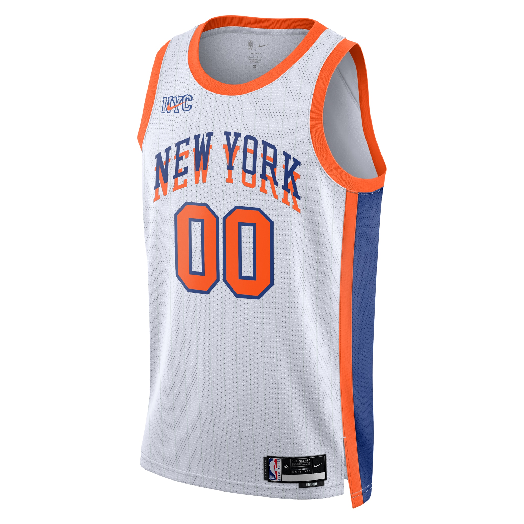 Alternative view of New York Knicks City Edition Swingman Jersey 2024 - Custom - Unisex - JS692 