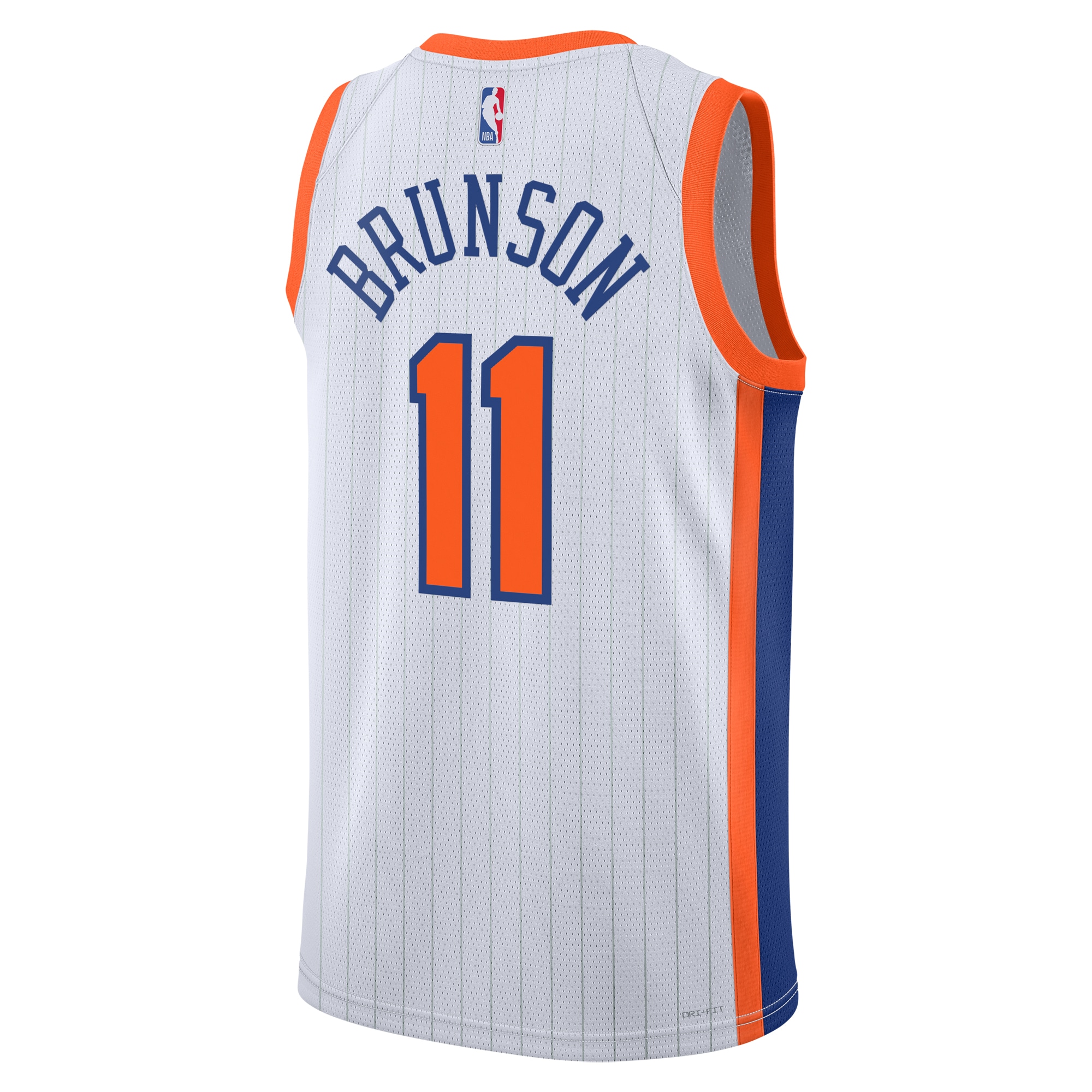 Alternative view of New York Knicks City Edition Swingman Jersey 2024 - White - Jalen Brunson - Unisex - JS394 