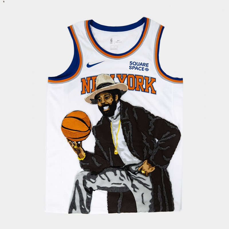 New York Knicks Garden Of Dreams Printing White Men Jersey Player Art - JS325 