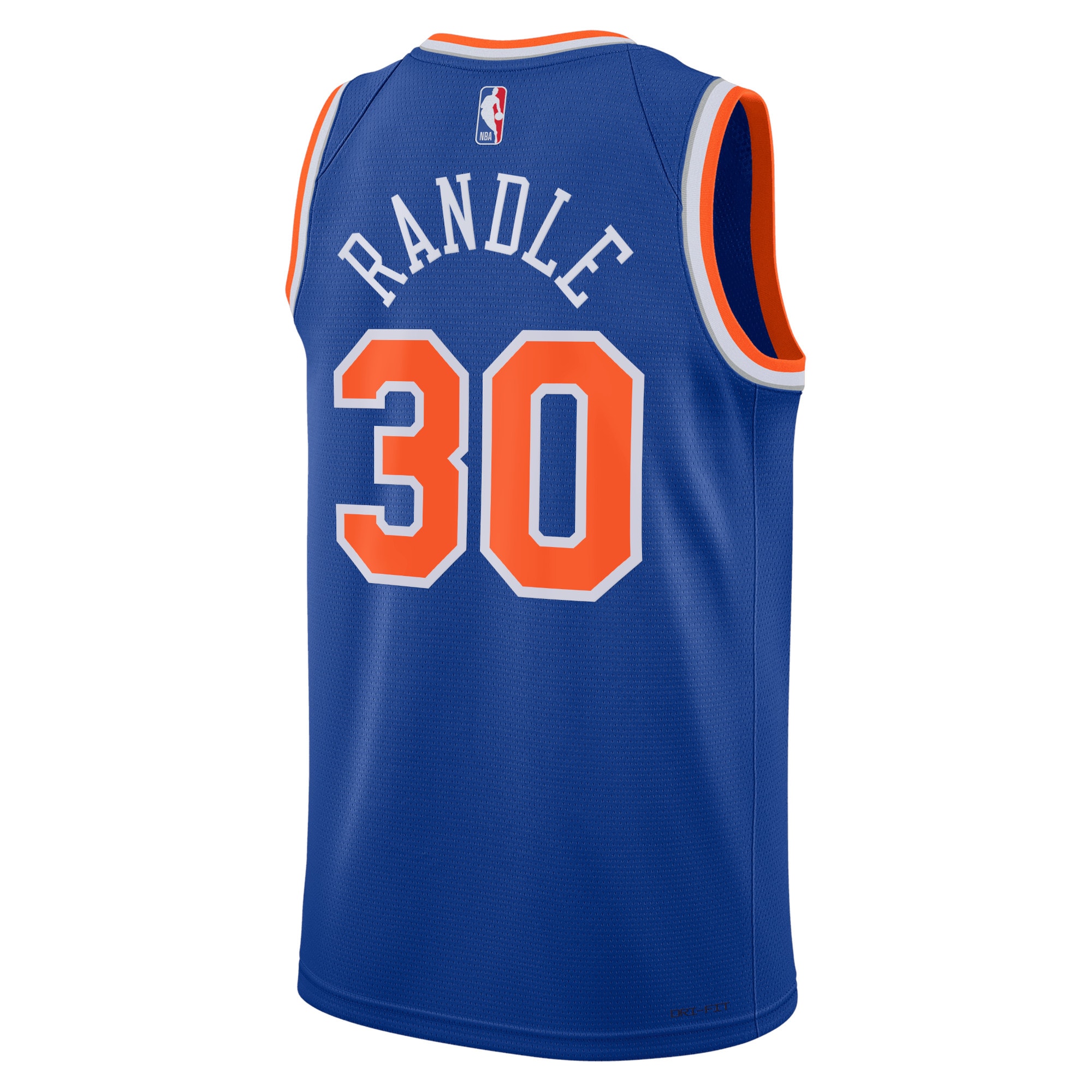 Alternative view of New York Knicks Icon Edition Swingman Jersey - Blue - Julius Randle - Unisex - JS501 