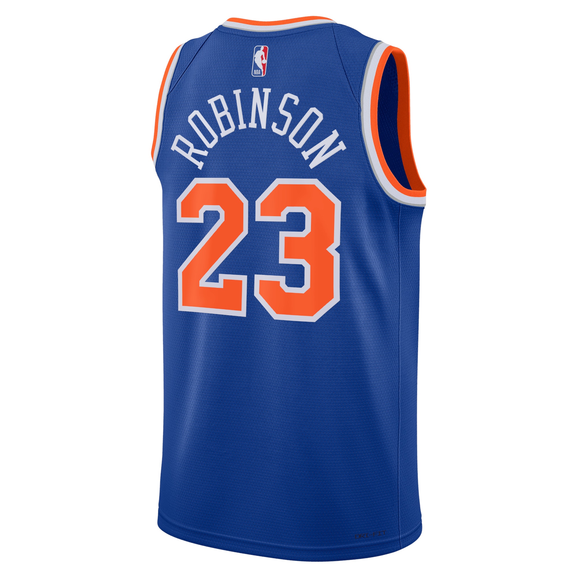 Alternative view of New York Knicks Icon Edition Swingman Jersey - Blue - Mitchell Robinson - Unisex - JS687 