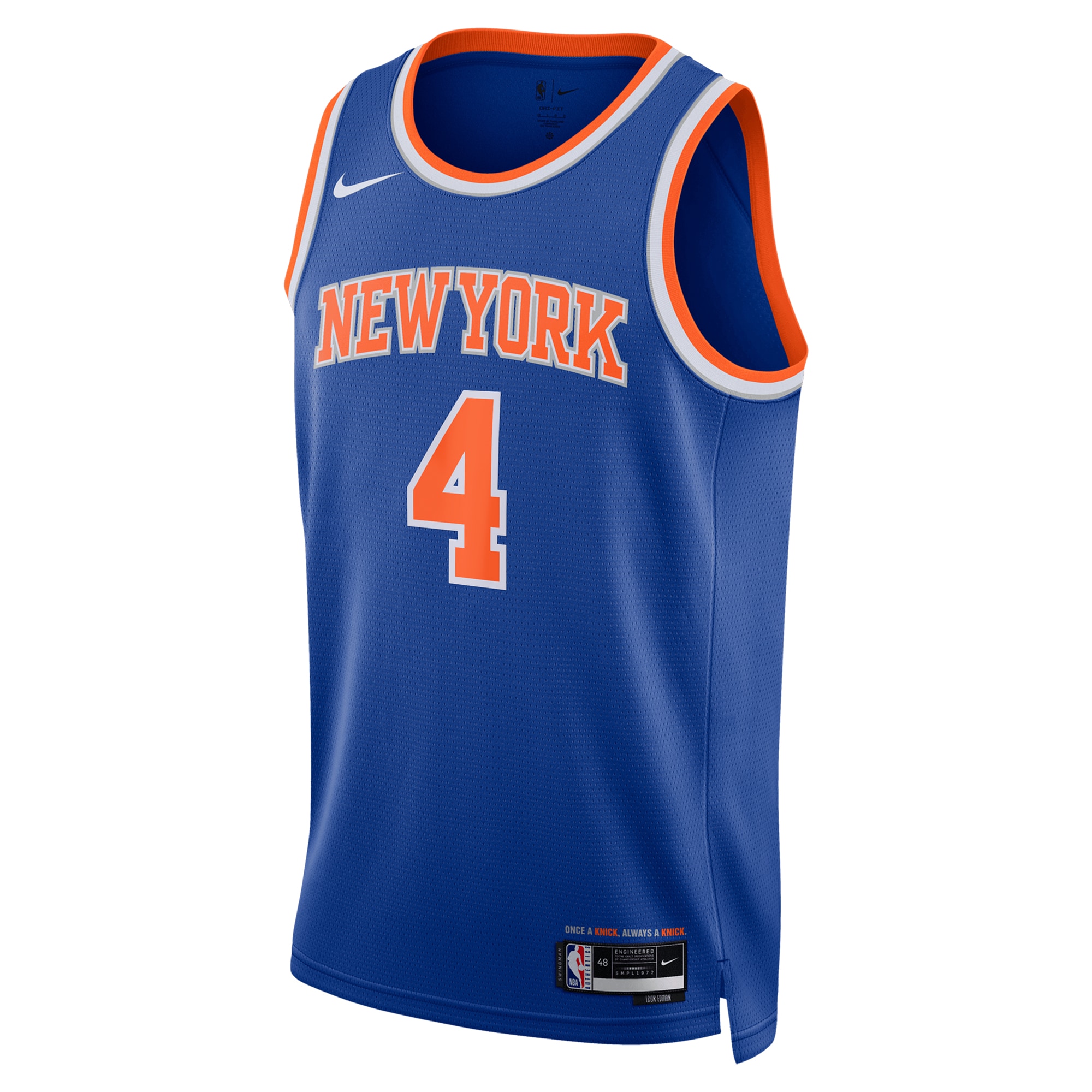 Alternative view of New York Knicks Icon Swingman Jersey - Blue - Pacôme Dadiet - Unisex - JS165 